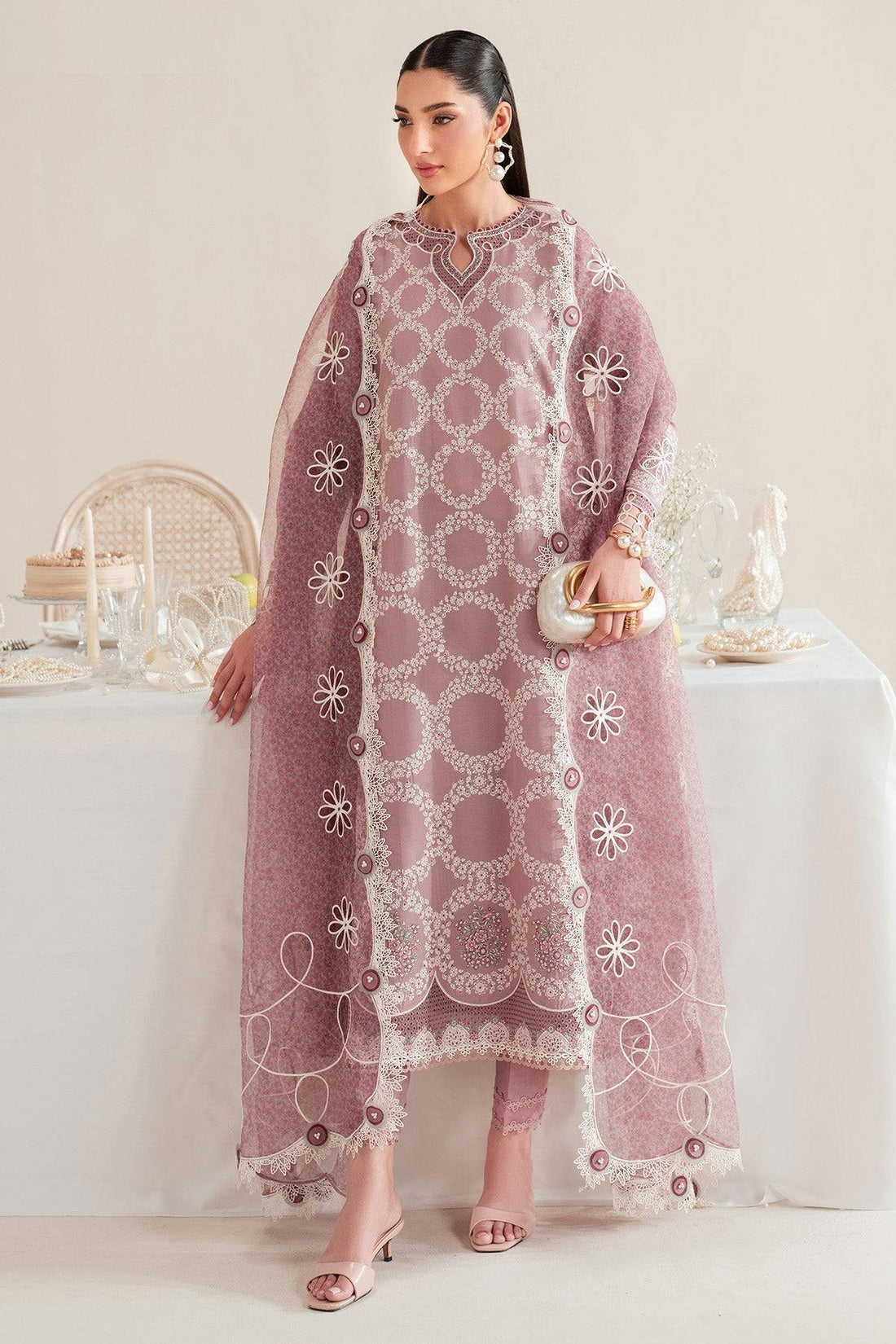 Jazmin | Iris Luxury Lawn 25 | IL'25-D10 by Maria Faisal - Registered Vendor of : Jazmin - type : Ladies Clothes - 100% original wedding dresses