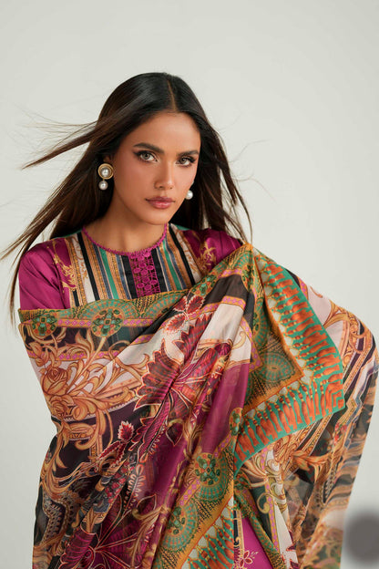 Akbar Aslam | Silk Pret | Solace - Luxury Dress - available at Maria Faisal in UK and USA.