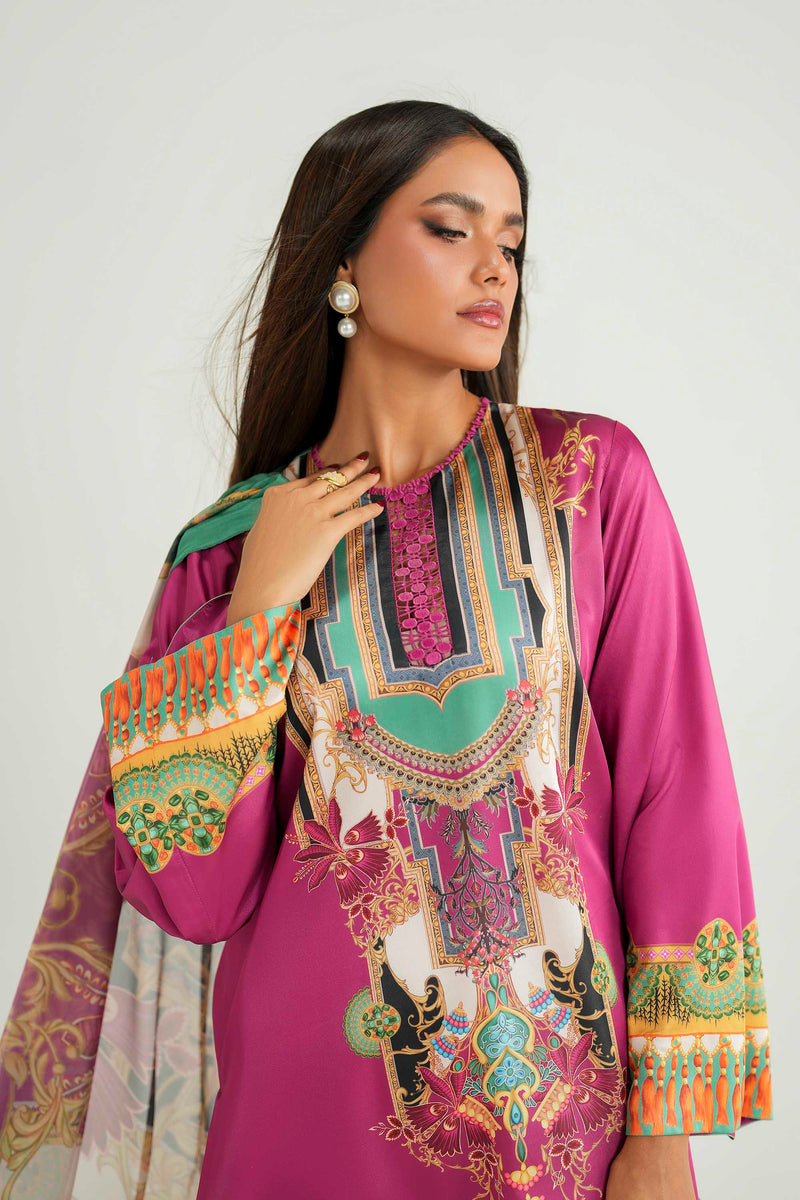 Akbar Aslam | Silk Pret | Solace - Luxury Dress - available at Maria Faisal in UK and USA.