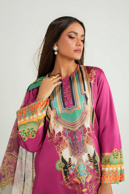 Akbar Aslam | Silk Pret | Solace - Luxury Dress - available at Maria Faisal in UK and USA.