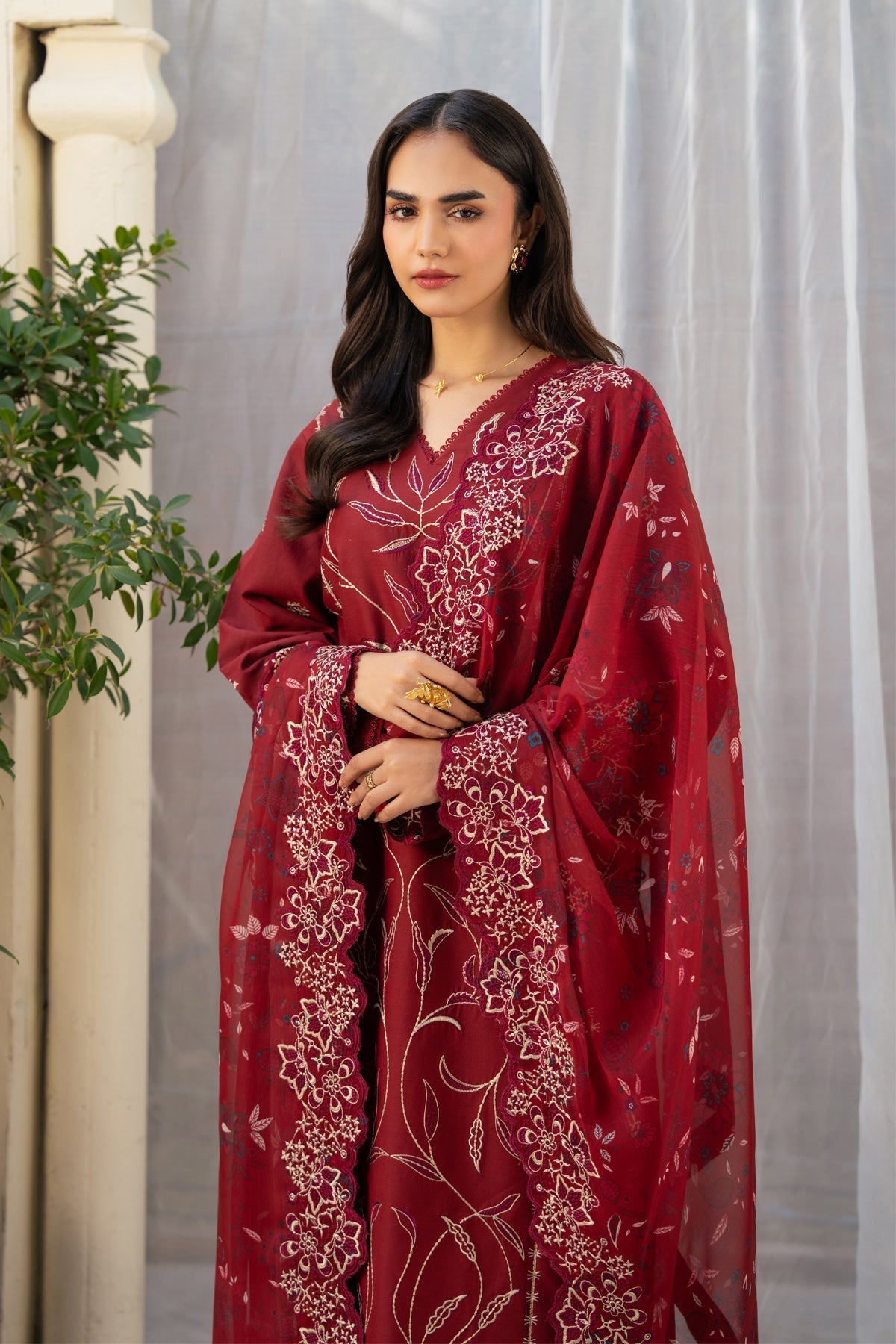 Xenia Formals | Namah Lawn 26 | ALIF - Formal Dress - available at Maria Faisal in UK and USA.
