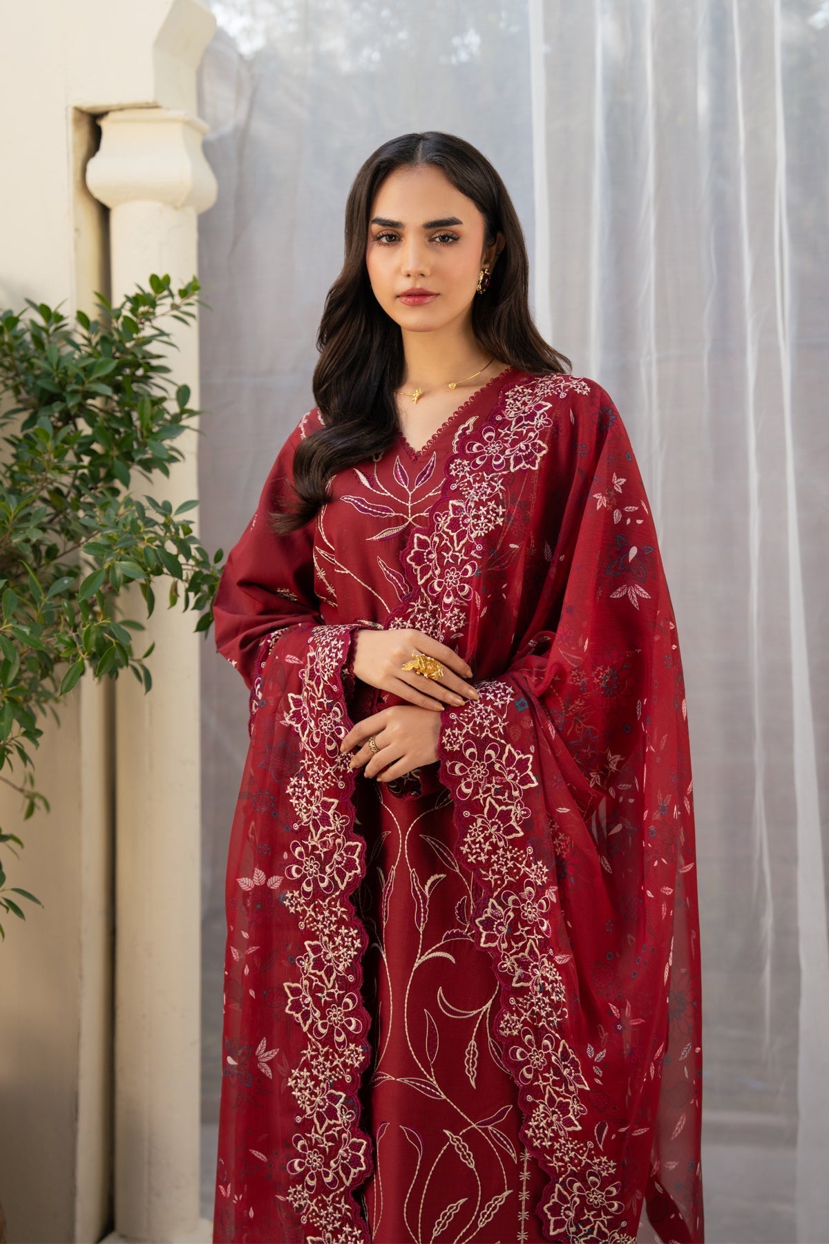 Xenia Formals | Namah Lawn 26 | ALIF - Formal Dress - available at Maria Faisal in UK and USA.