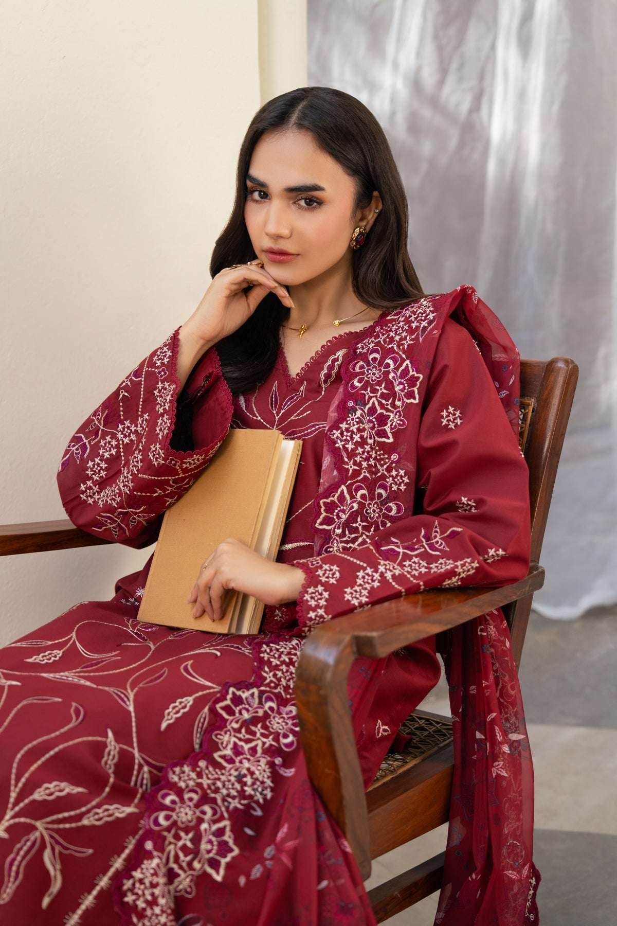 Xenia Formals | Namah Lawn 26 | ALIF - Formal Dress - available at Maria Faisal in UK and USA.