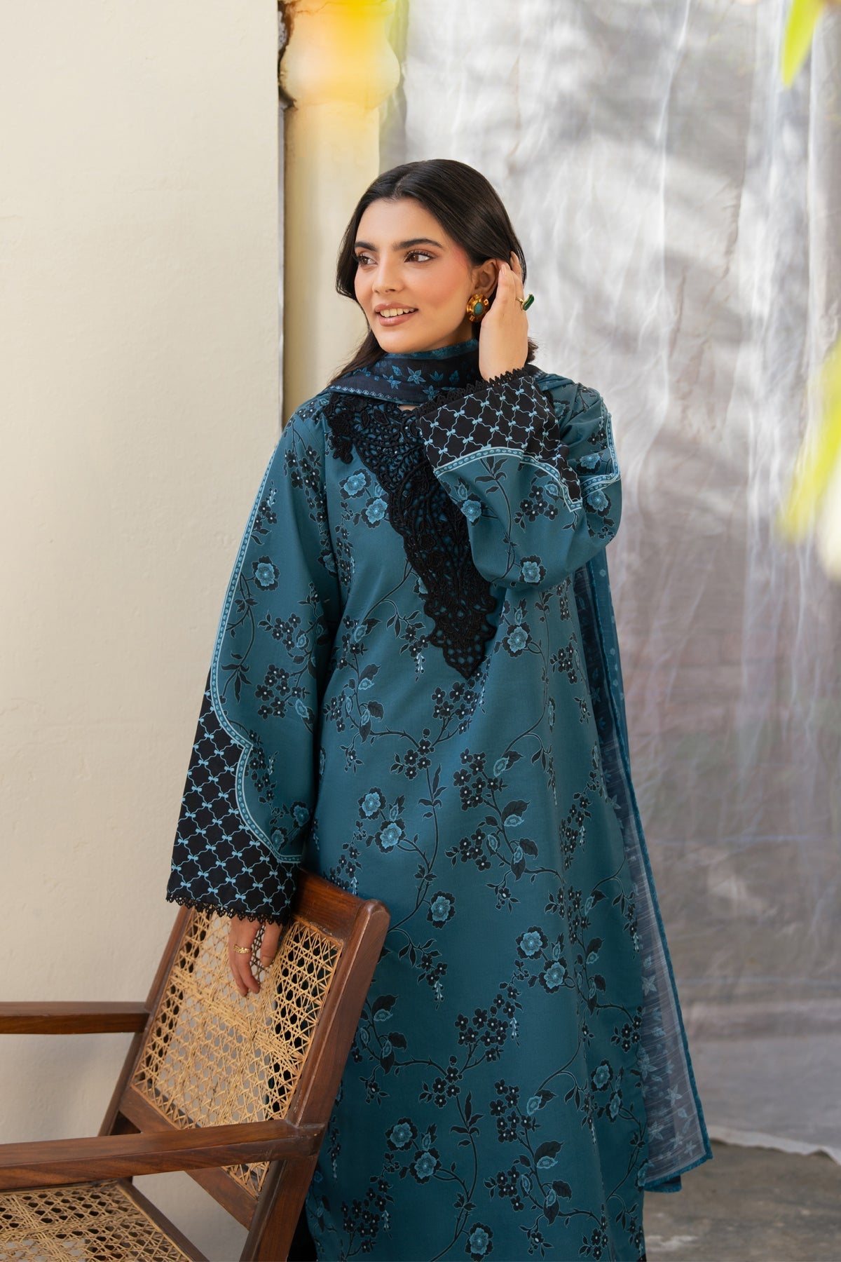 Xenia Formals | Namah Lawn 26 | SAFA - Formal Dress - available at Maria Faisal in UK and USA.