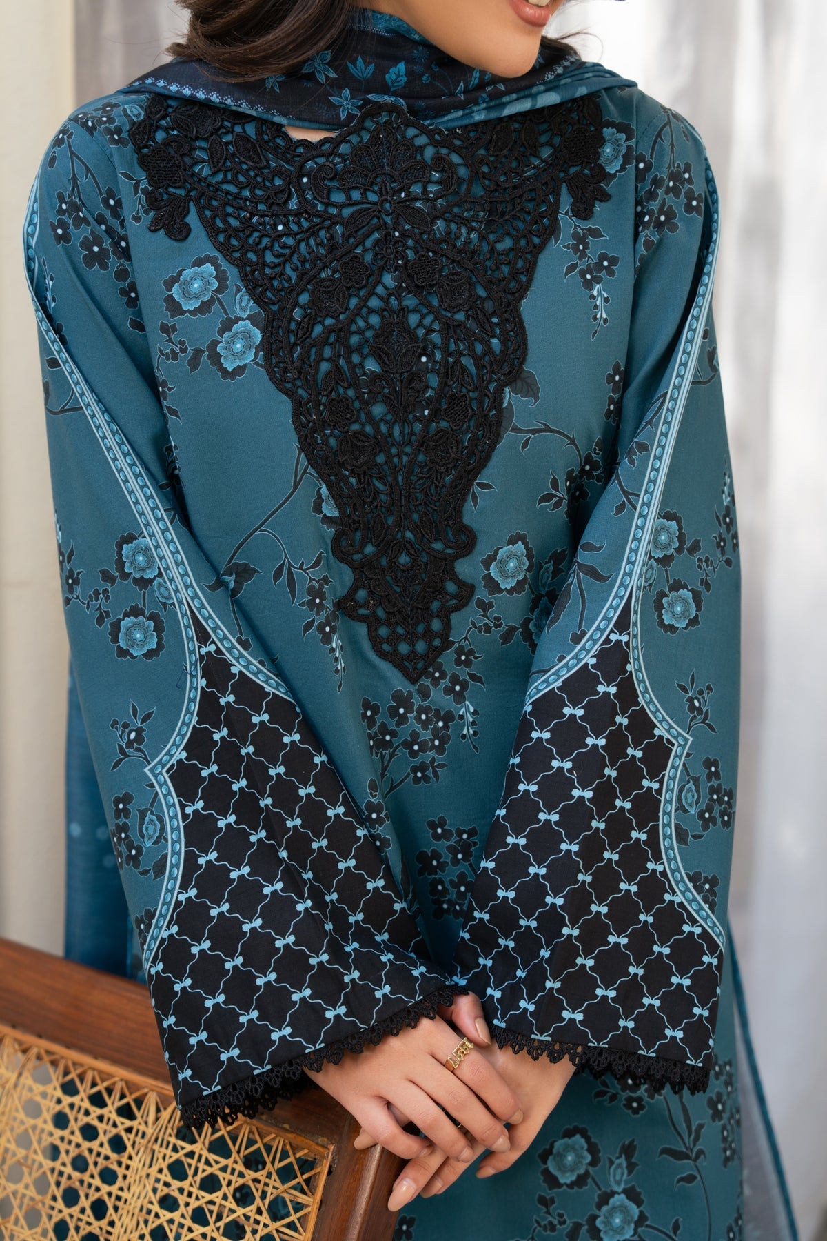 Xenia Formals | Namah Lawn 26 | SAFA - Formal Dress - available at Maria Faisal in UK and USA.