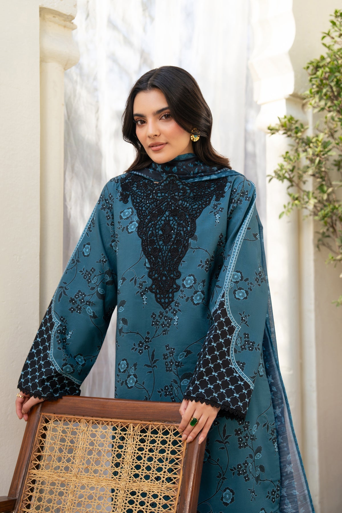 Xenia Formals | Namah Lawn 26 | SAFA - Formal Dress - available at Maria Faisal in UK and USA.