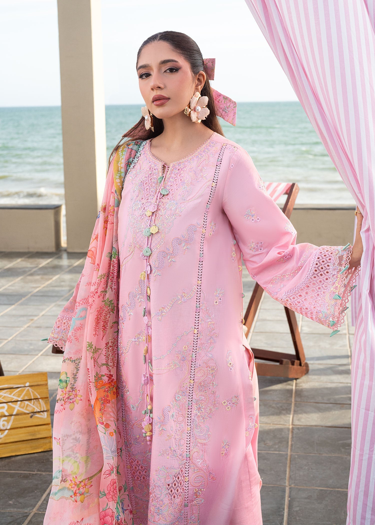 Kanwal Malik | Mira Summer Lawn 26 | Rosee - Luxury Dress - available at Maria Faisal in UK and USA.