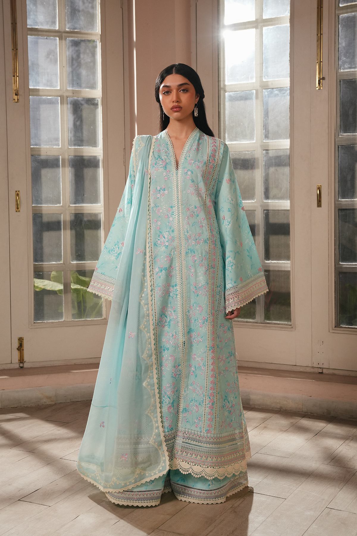 Afrozeh | Florette 26 | Saphira - Luxury Dress - available at Maria Faisal in UK and USA.