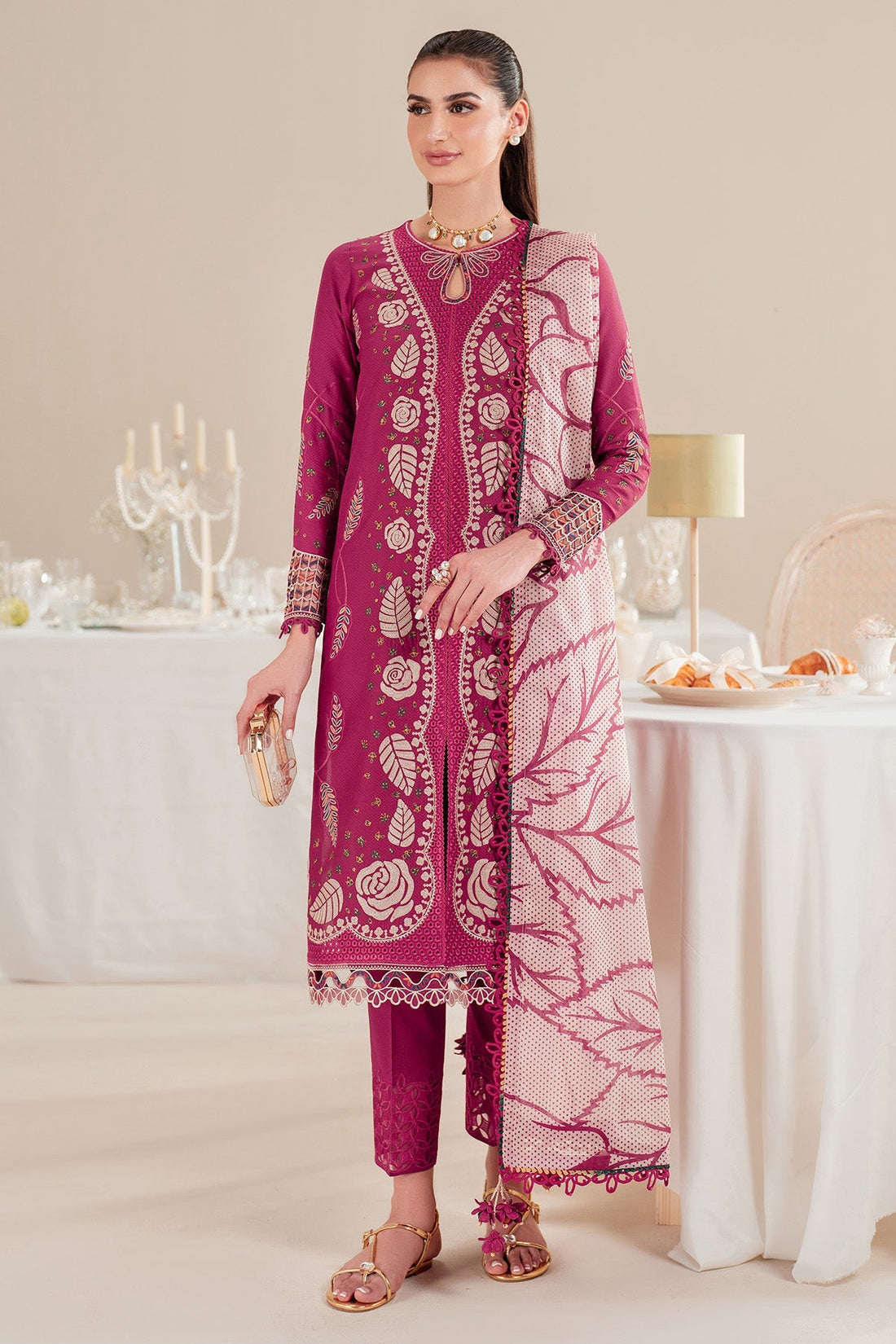 Jazmin | Iris Luxury Lawn 25 | IL'25-D05 - Ladies Clothes 