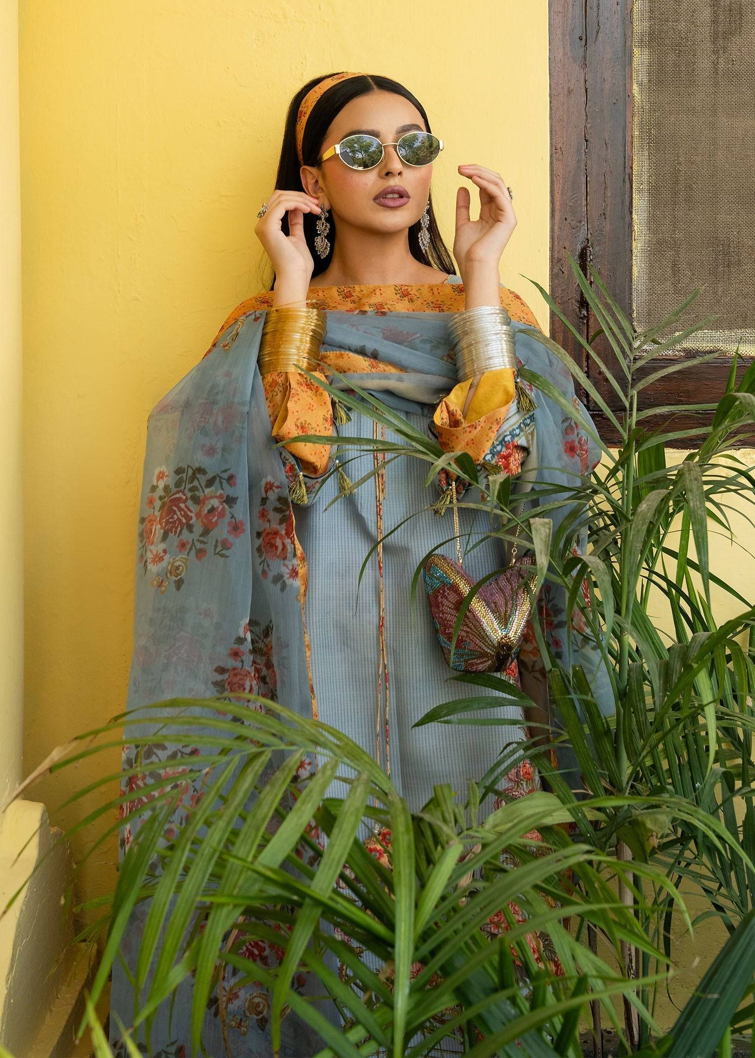 Maria Osama Khan | Retro Lawn 25 | Sama by Maria Faisal - Registered Vendor of : Maria Osama Khan - type : Ladies Clothes - 100% original wedding dresses