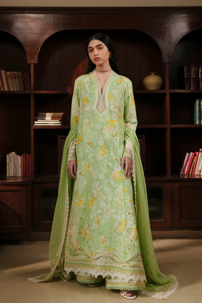 Afrozeh | Florette 26 | Ciel - Luxury Dress - available at Maria Faisal in UK and USA.