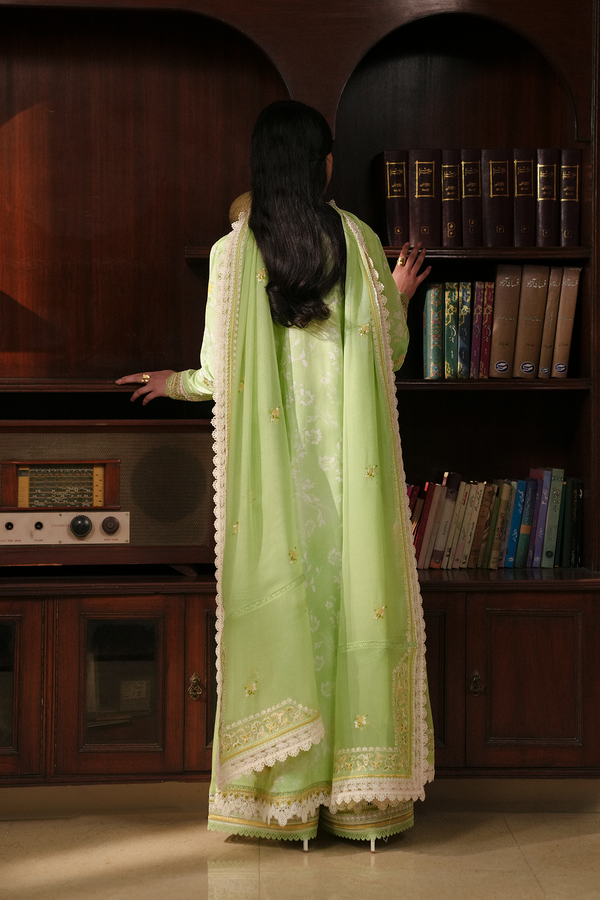 Afrozeh | Florette 26 | Ciel - Luxury Dress - available at Maria Faisal in UK and USA.