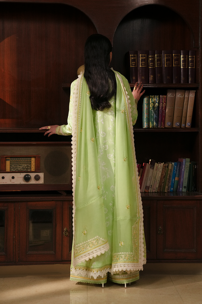 Afrozeh | Florette 26 | Ciel - Luxury Dress - available at Maria Faisal in UK and USA.
