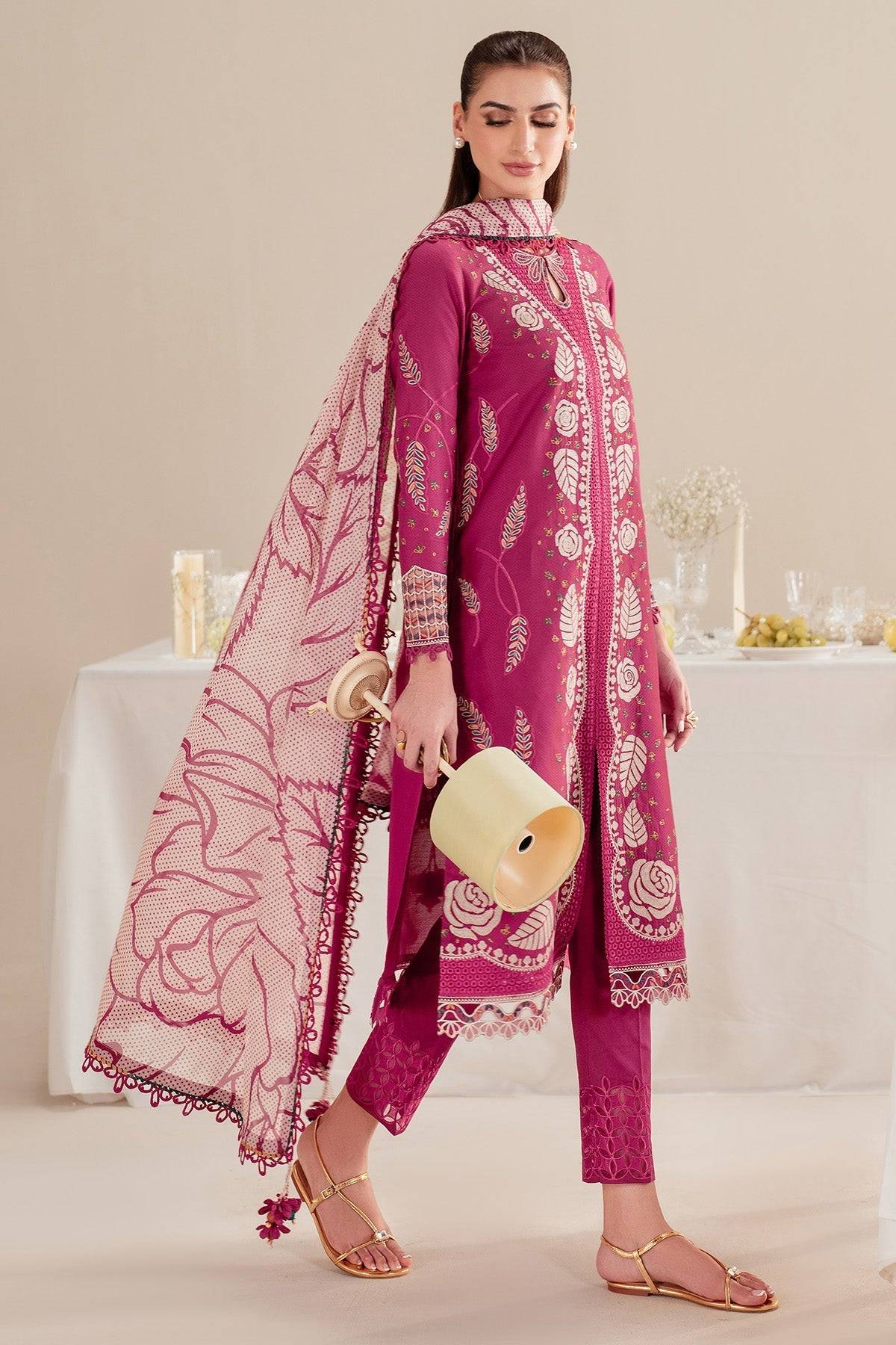 Jazmin | Iris Luxury Lawn 25 | IL'25-D05 by Maria Faisal - Registered Vendor of : Jazmin - type : Ladies Clothes - 100% original wedding dresses