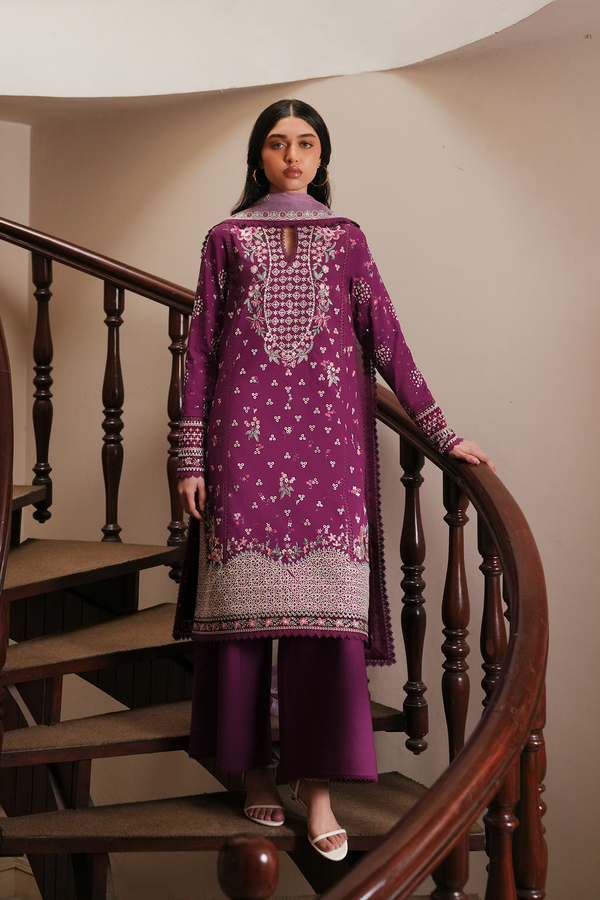 Afrozeh | Florette 26 | Lilace - Luxury Dress - available at Maria Faisal in UK and USA.