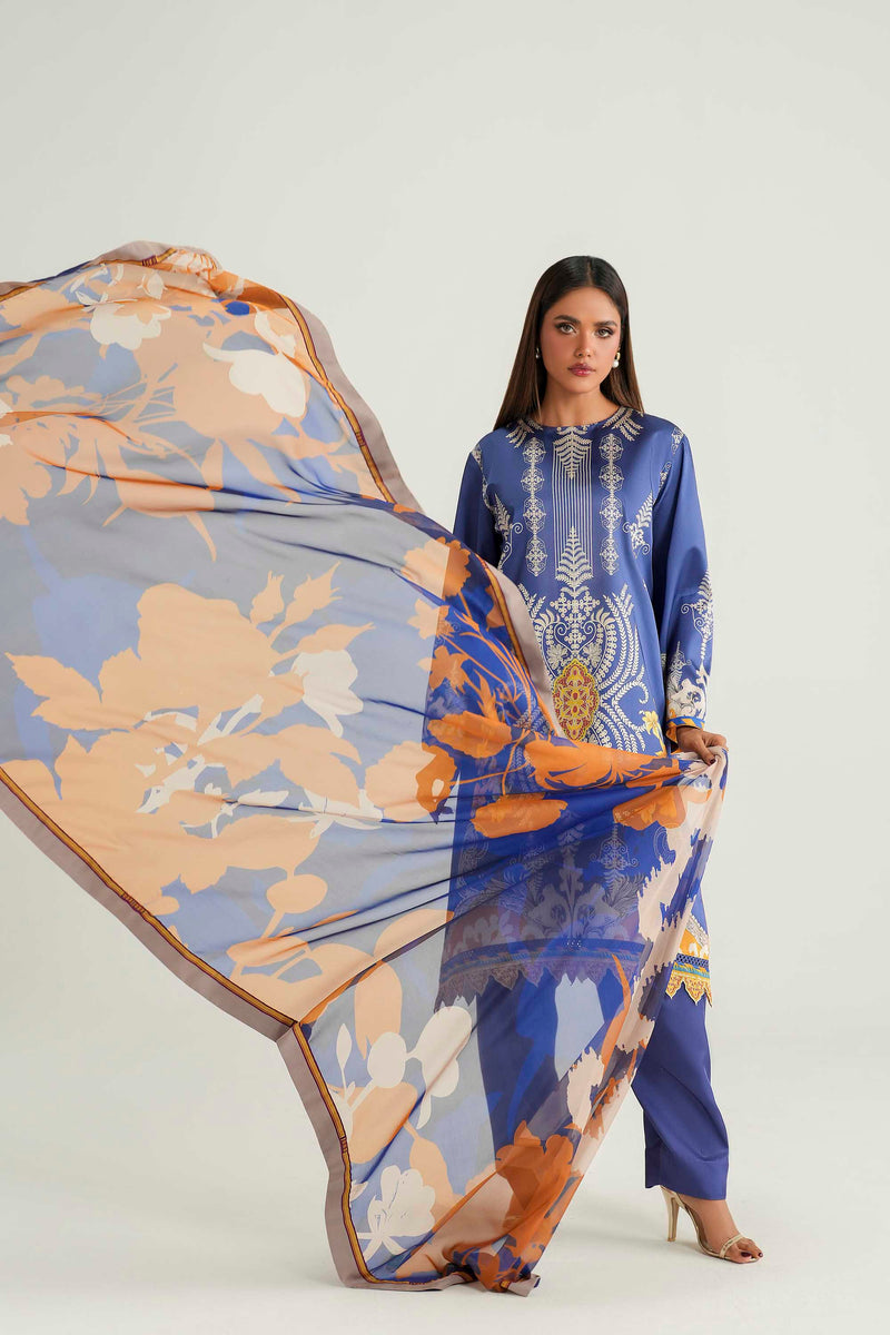 Akbar Aslam | Silk Pret | Opal - Luxury Dress - available at Maria Faisal in UK and USA.