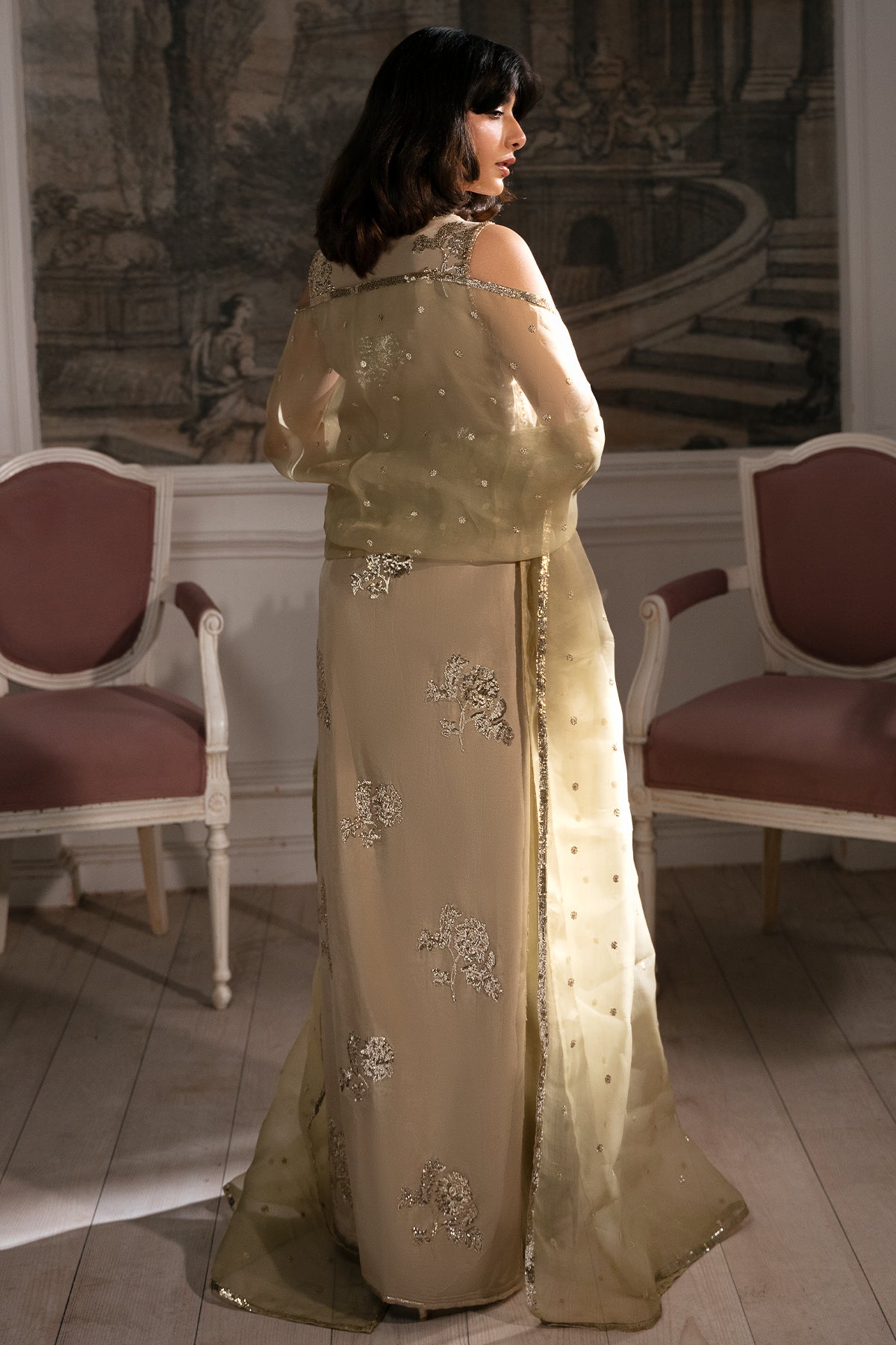 Mina Kashif | Emilie Formals | June - Formal Dress - available at Maria Faisal in UK and USA.