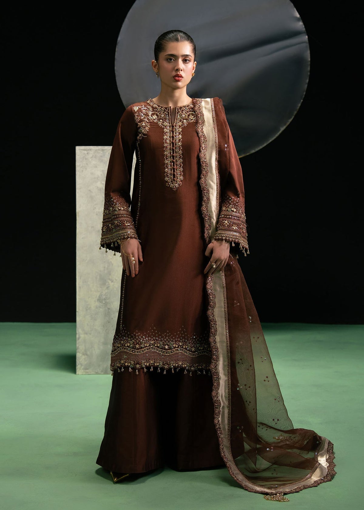 Dastoor | Leia Luxury Pret 26 | David off - Formal Dress - available at Maria Faisal in UK and USA.