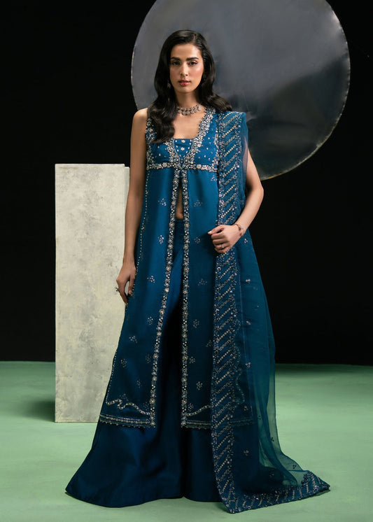 Dastoor | Leia Luxury Pret 26 | Azzure - Formal Dress - available at Maria Faisal in UK and USA.