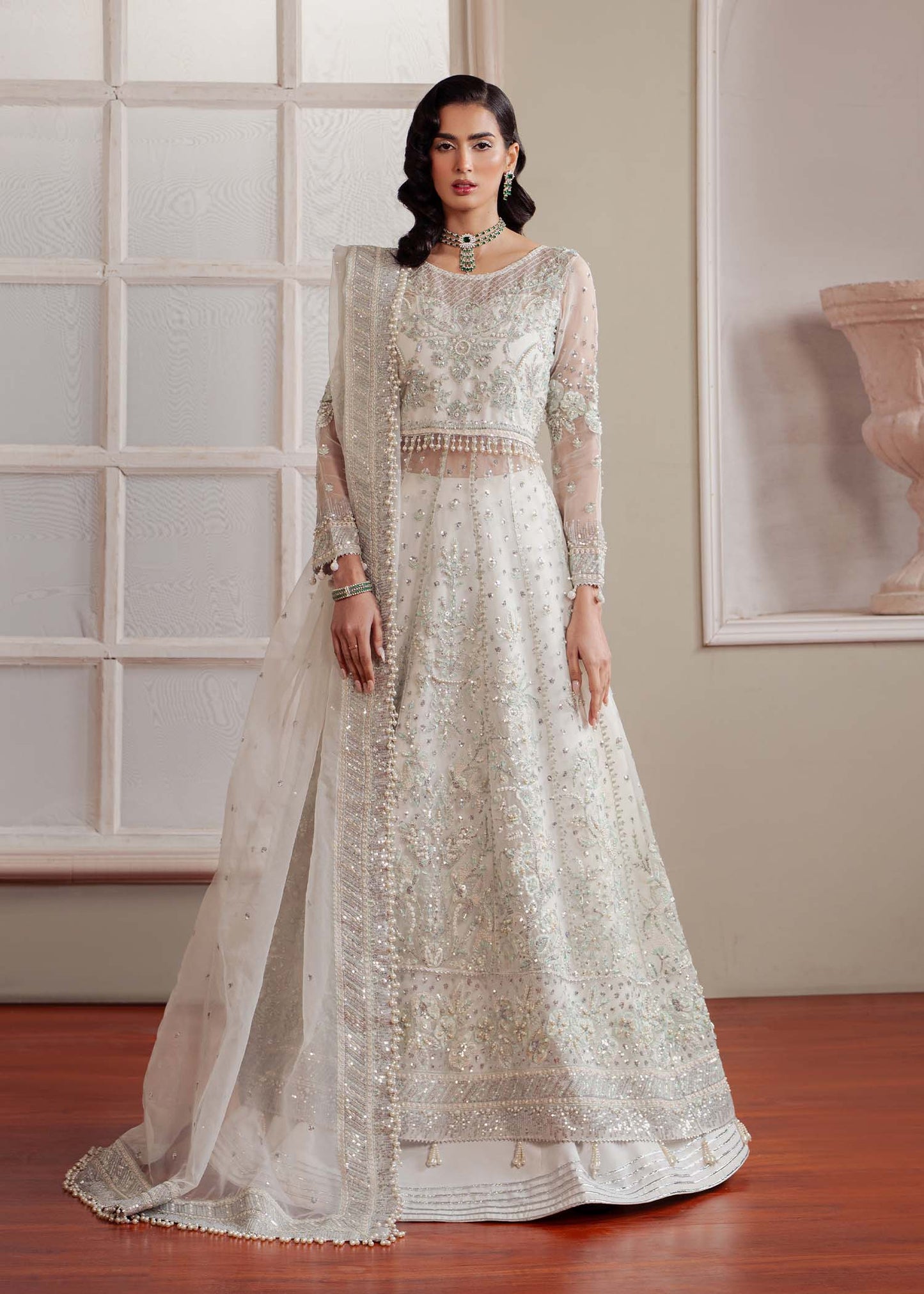 Dastoor | Airah Festive 25 | Glimmer by Maria Faisal - Registered Vendor of : Dastoor - type : Ladies Clothes - 100% original wedding dresses