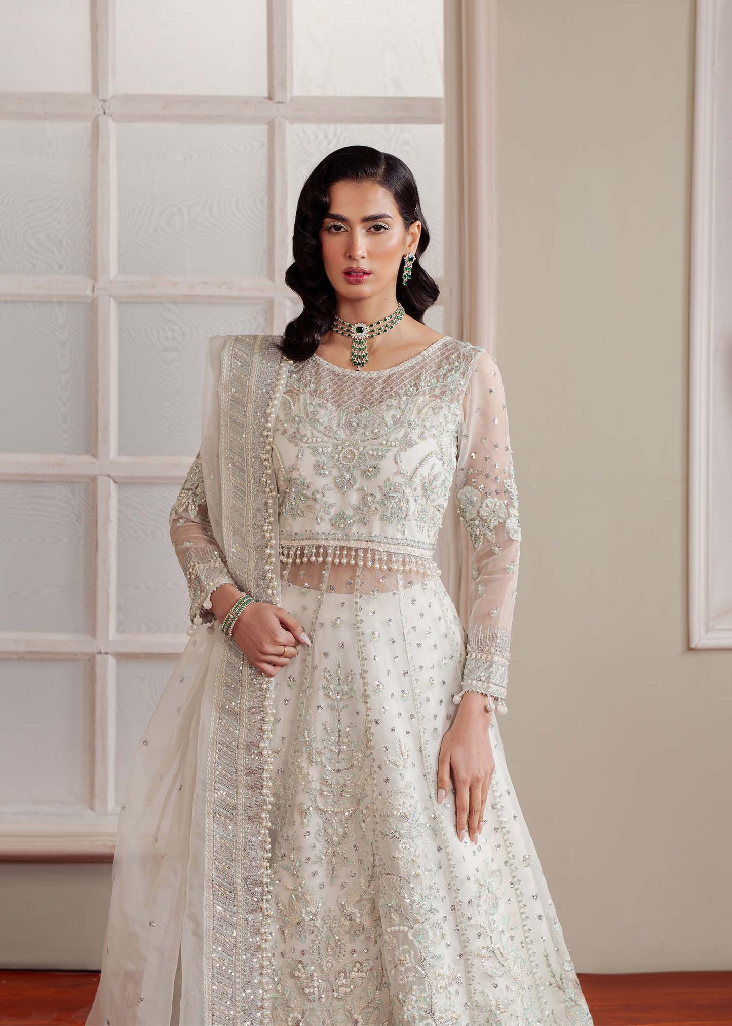 Dastoor | Airah Festive 25 | Glimmer by Maria Faisal - Registered Vendor of : Dastoor - type : Ladies Clothes - 100% original wedding dresses
