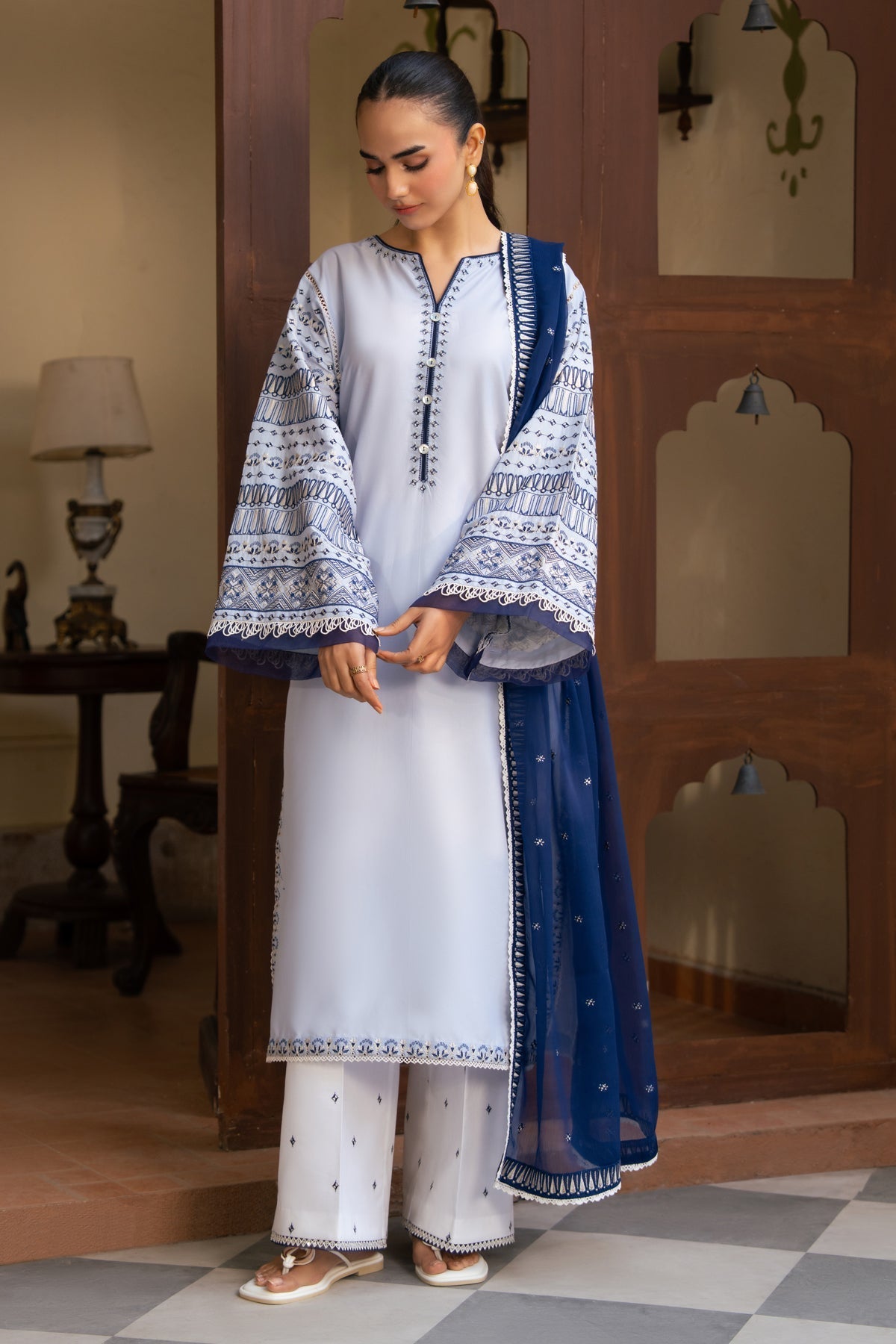 Xenia Formals | The Eid Edit | ANIKA - Casual Dress - available at Maria Faisal in UK and USA.