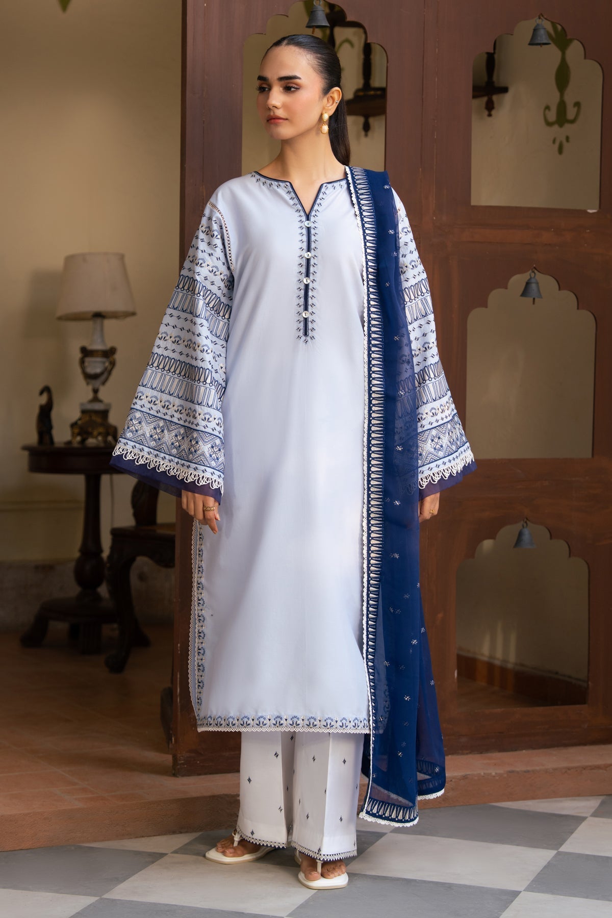 Xenia Formals | The Eid Edit | ANIKA - Casual Dress - available at Maria Faisal in UK and USA.