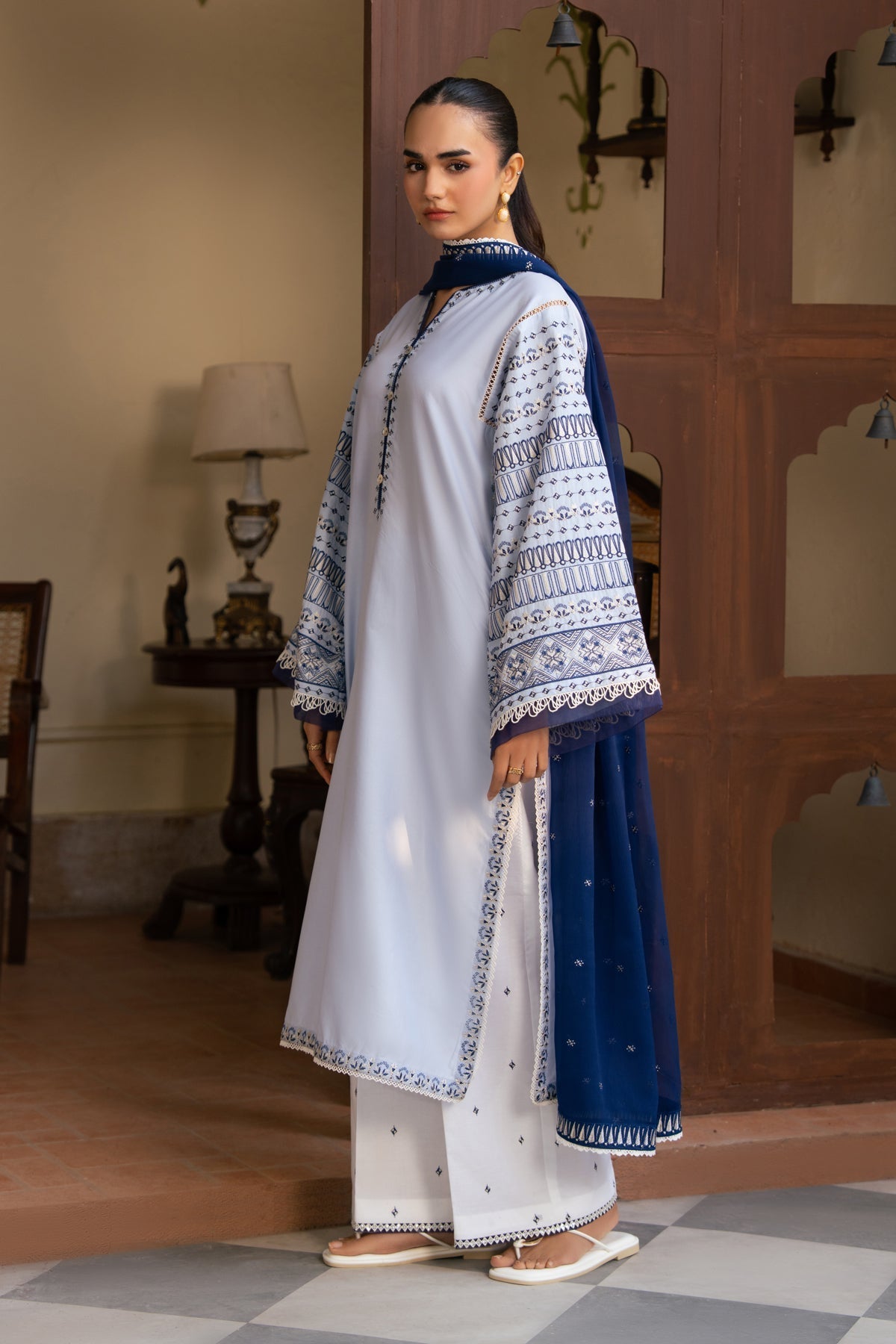 Xenia Formals | The Eid Edit | ANIKA - Casual Dress - available at Maria Faisal in UK and USA.
