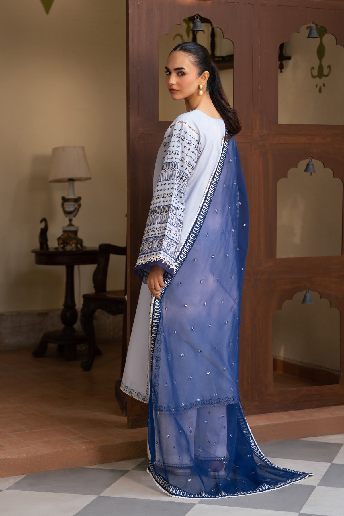 Xenia Formals | The Eid Edit | ANIKA - Casual Dress - available at Maria Faisal in UK and USA.