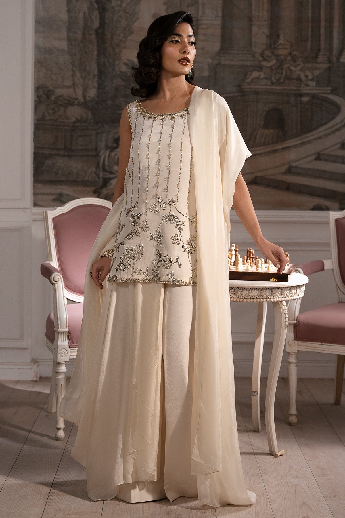 Mina Kashif | Emilie Formals | Muse - Formal Dress - available at Maria Faisal in UK and USA.