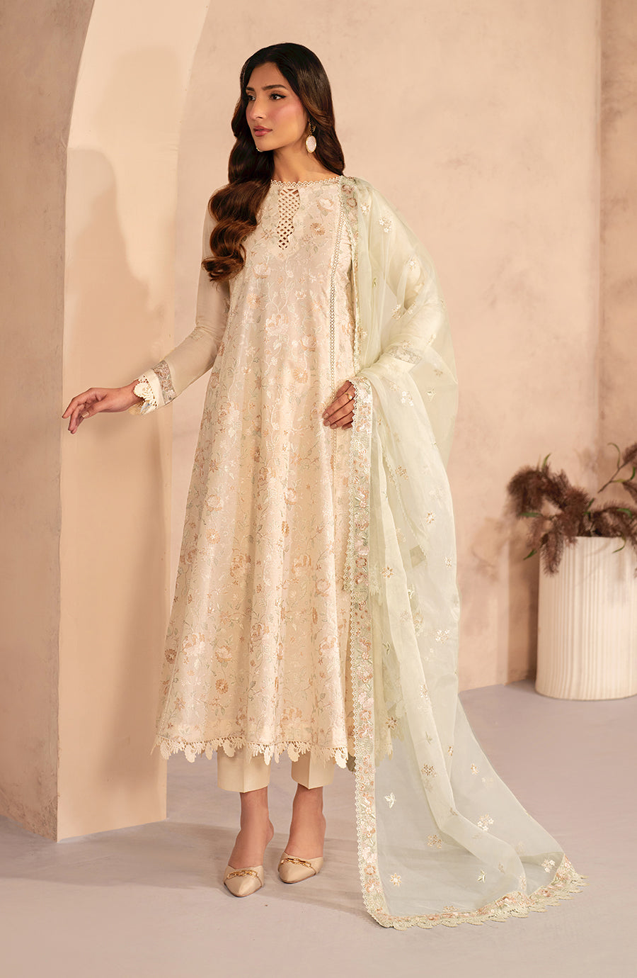 Zarif | Summer Lawn 25 |UNST-LWN-01 DAHEER by Maria Faisal - Registered Vendor of : Zarif - type : Ladies Clothes - 100% original wedding dresses