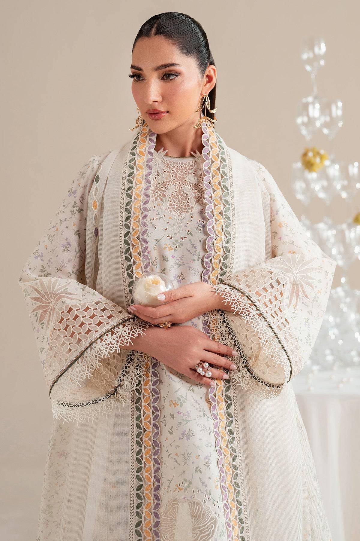 Jazmin | Iris Luxury Lawn 25 | IL'25-D09 by Maria Faisal - Registered Vendor of : Jazmin - type : Ladies Clothes - 100% original wedding dresses