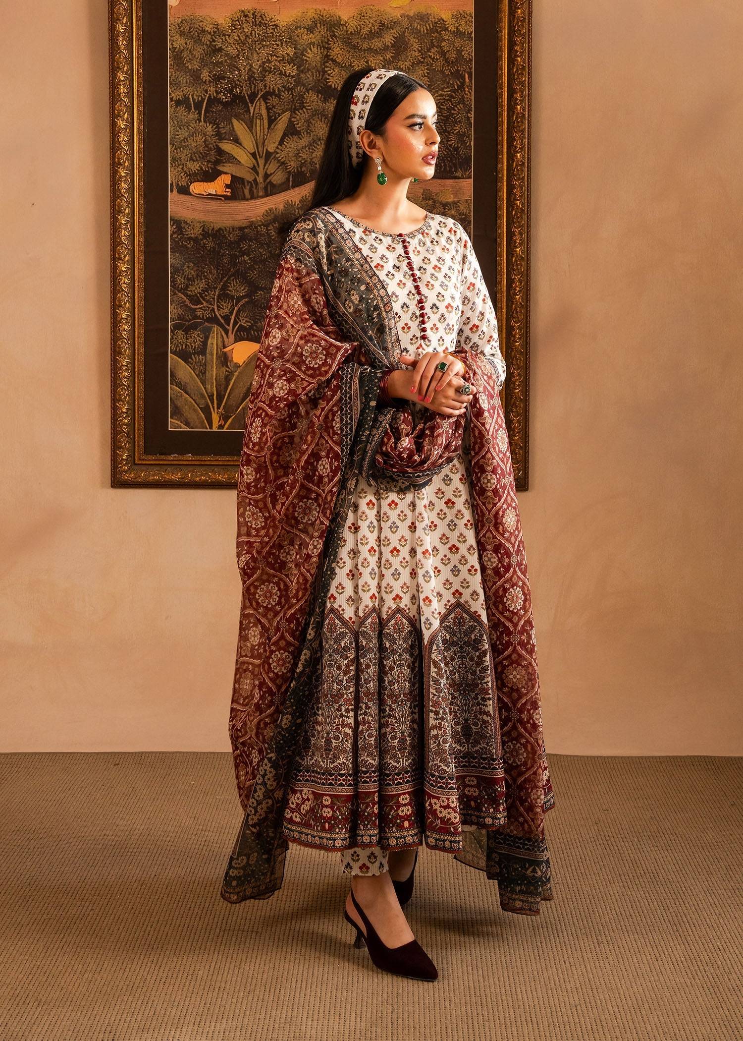Maria Osama Khan | Retro Lawn 25 | Nair by Maria Faisal - Registered Vendor of : Maria Osama Khan - type : Ladies Clothes - 100% original wedding dresses