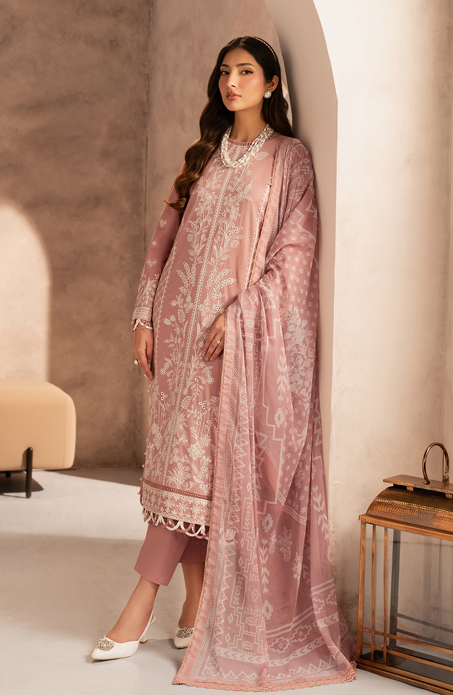 Zarif | Summer Lawn 25 | UNST-LWN-07 ANEEMA by Maria Faisal - Registered Vendor of : Zarif - type : Ladies Clothes - 100% original wedding dresses