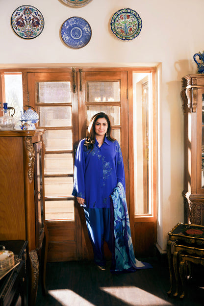 Nilofer Shahid | Saheliyan | Nida - Luxury Dress - available at Maria Faisal in UK and USA.