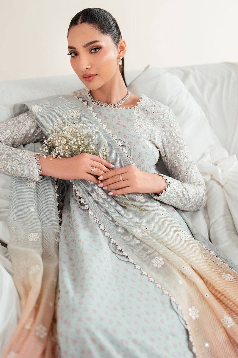 Jazmin | Iris Luxury Lawn 25 | IL'25-D04 by Maria Faisal - Registered Vendor of : Jazmin - type : Ladies Clothes - 100% original wedding dresses