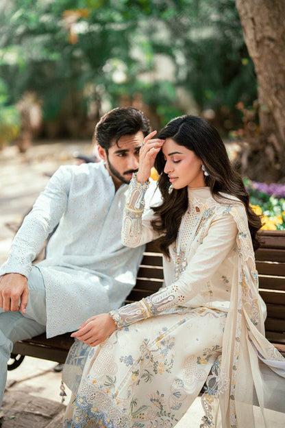 Qalamkar | Luxury Lawn Eid Edit | SB-09 Adeena by Maria Faisal - Registered Vendor of : Qalamkar - type : Ladies Clothes - 100% original wedding dresses