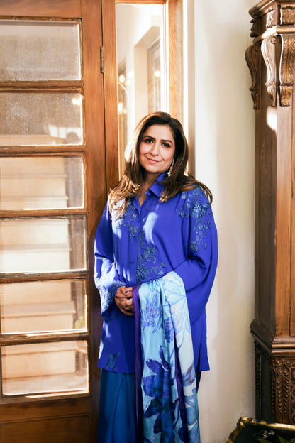 Nilofer Shahid | Saheliyan | Nida - Luxury Dress - available at Maria Faisal in UK and USA.