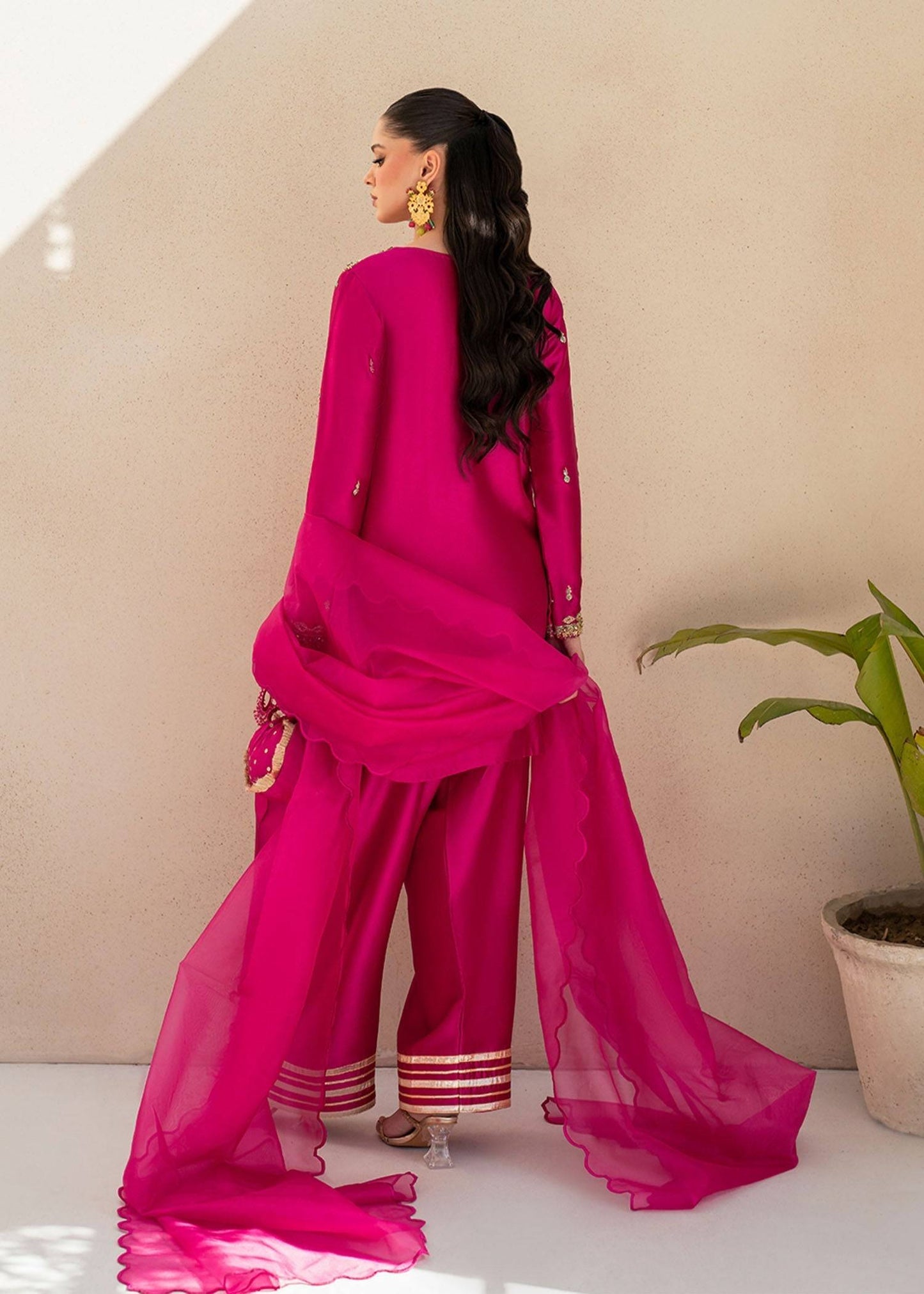 Dastoor | Maahi Luxury Pret 25 | Fuchsia Rose by Maria Faisal - Registered Vendor of : Dastoor - type : Ladies Clothes - 100% original wedding dresses