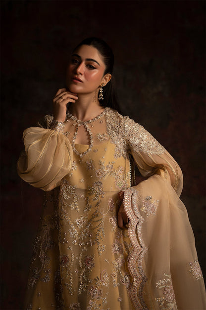 Nyra | Wedding Festive | Sunehri - Wedding Dress - available at Maria Faisal in UK and USA.
