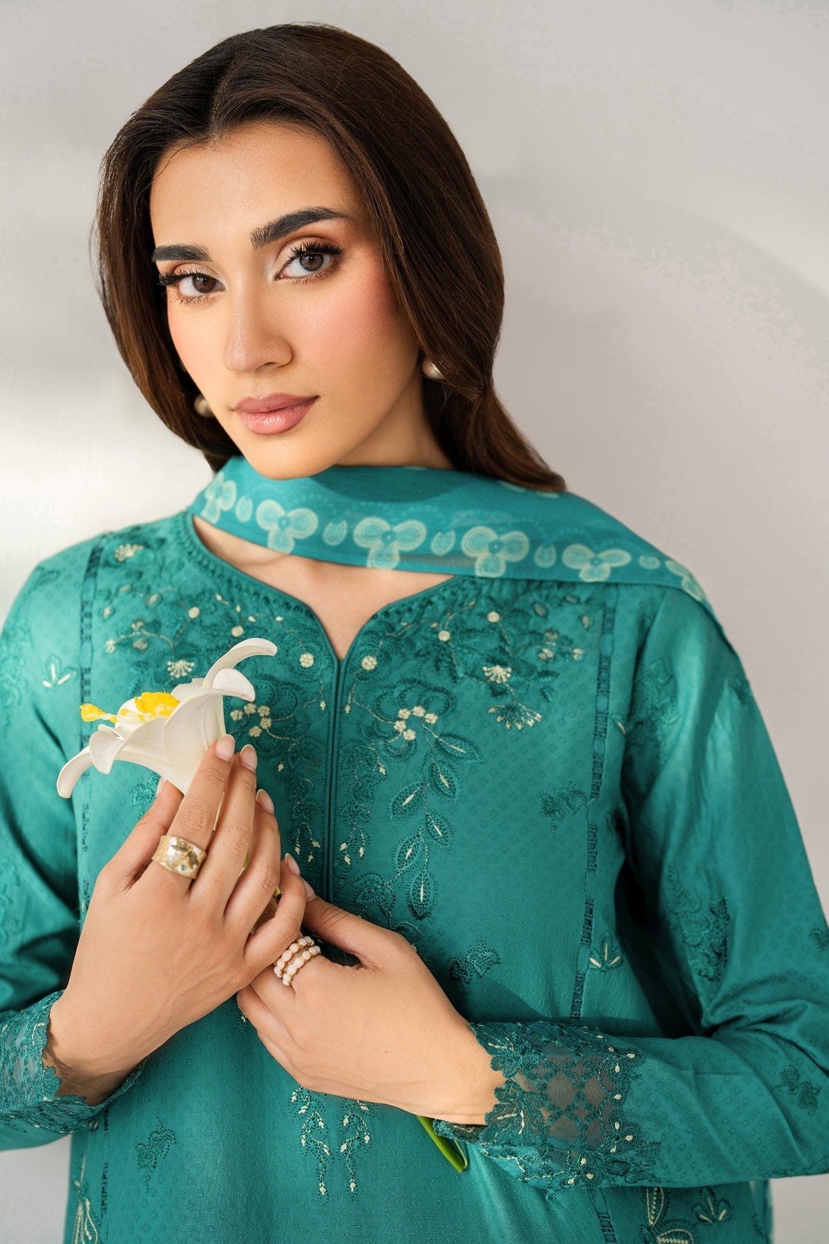 Xenia Formals | Lessence Summer 26 | ELVYN - Formal Dress - available at Maria Faisal in UK and USA.