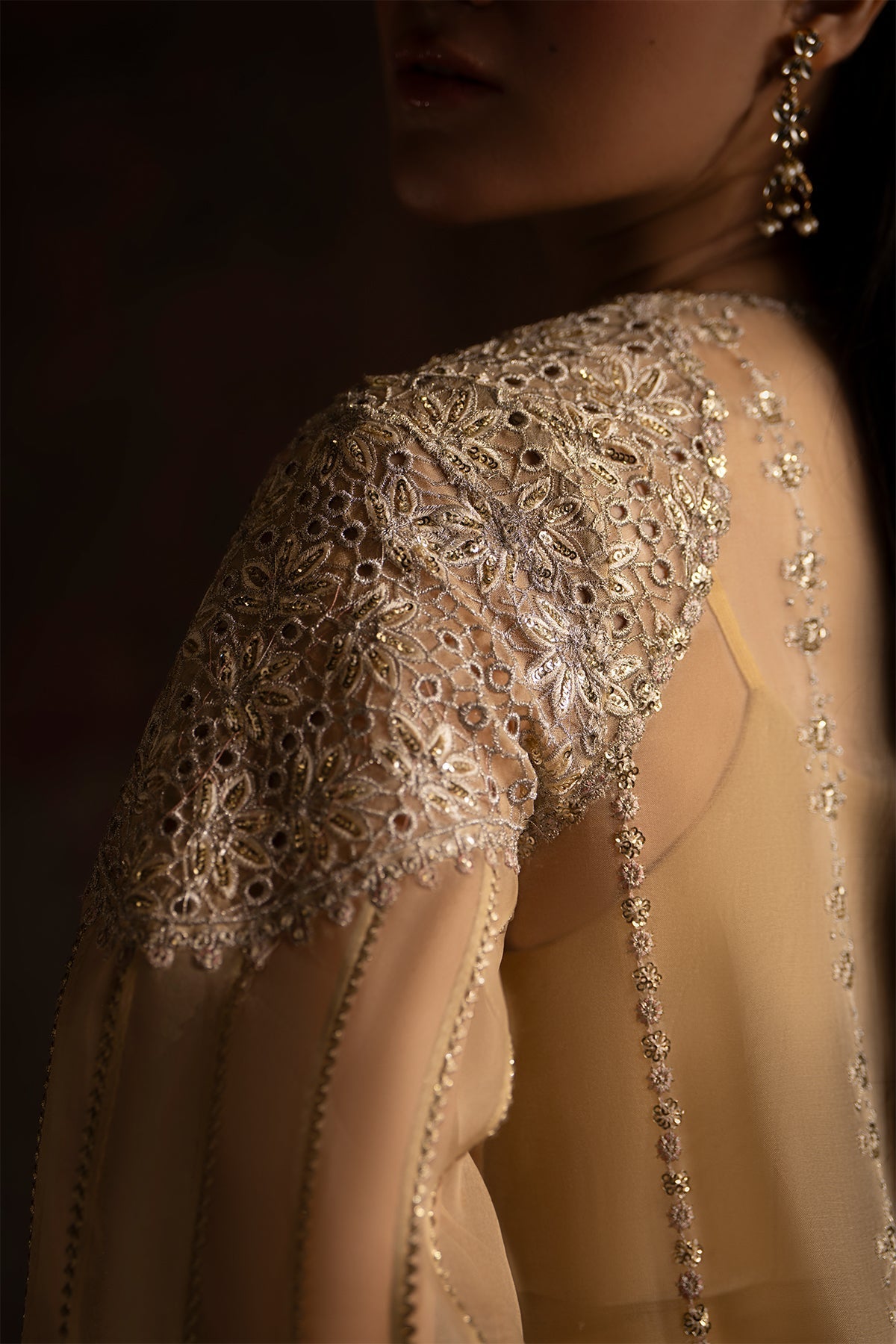 Nyra | Wedding Festive | Sunehri - Wedding Dress - available at Maria Faisal in UK and USA.