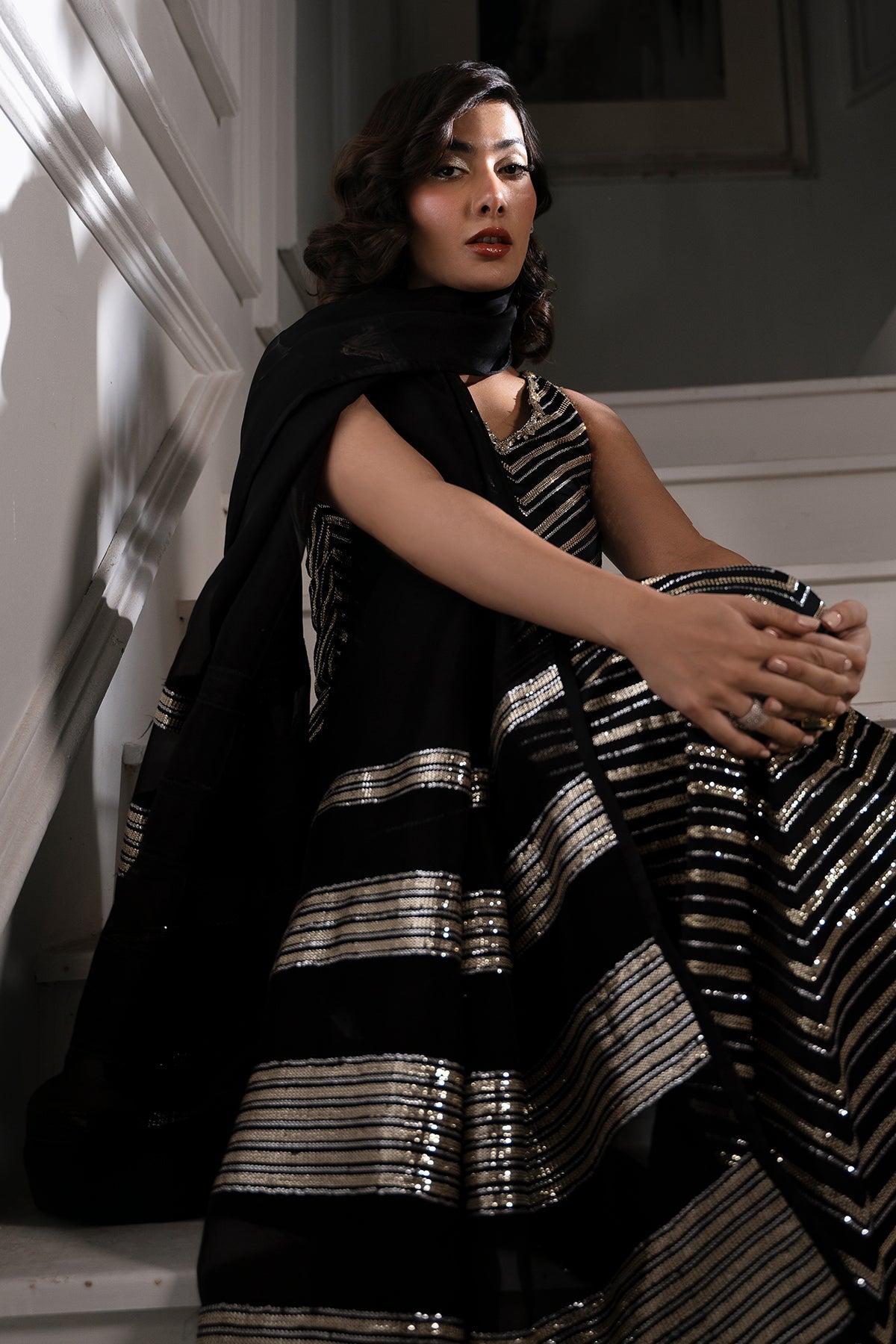 Mina Kashif | Emilie Formals | Lumina - Formal Dress - available at Maria Faisal in UK and USA.