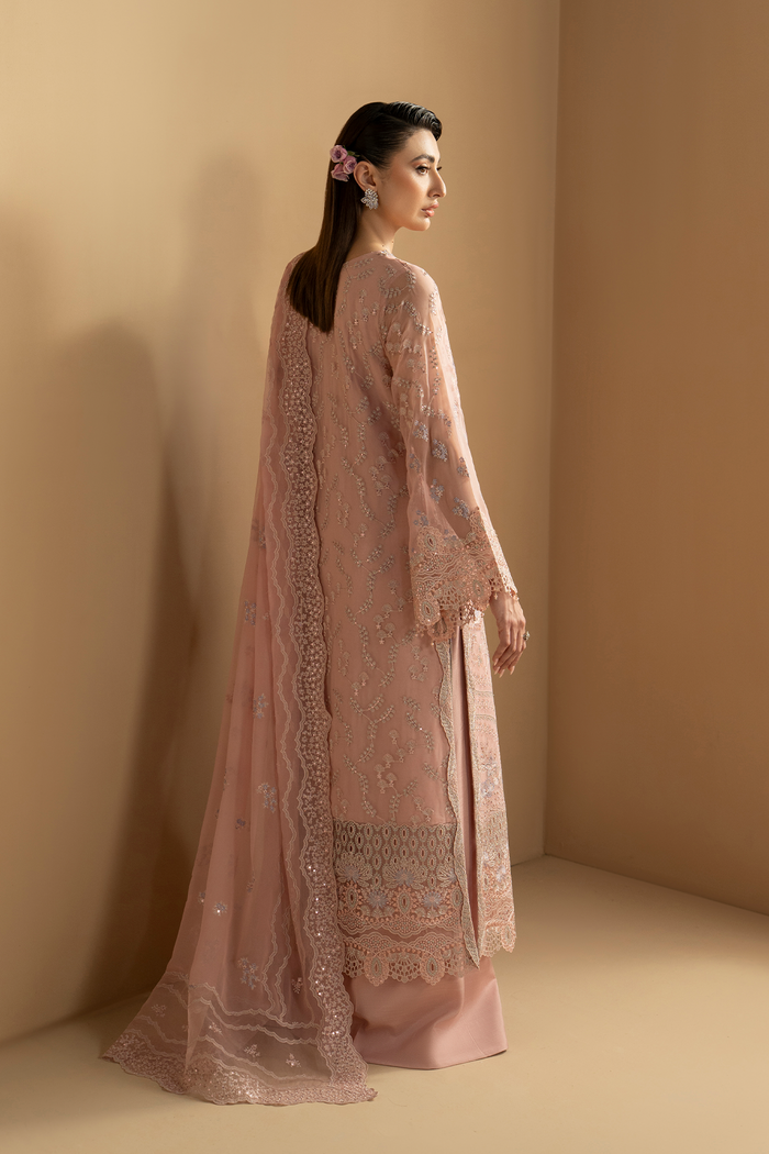 Lavish Premium | Purkashish Formals | Blush Rose - Formal Dress - available at Maria Faisal in UK and USA.