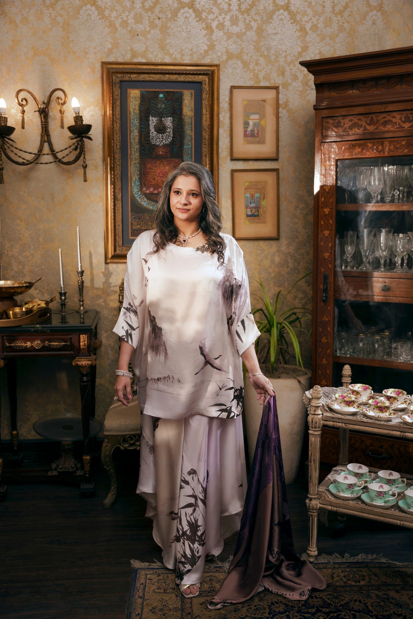 Nilofer Shahid | Saheliyan | Amna - Luxury Dress - available at Maria Faisal in UK and USA.