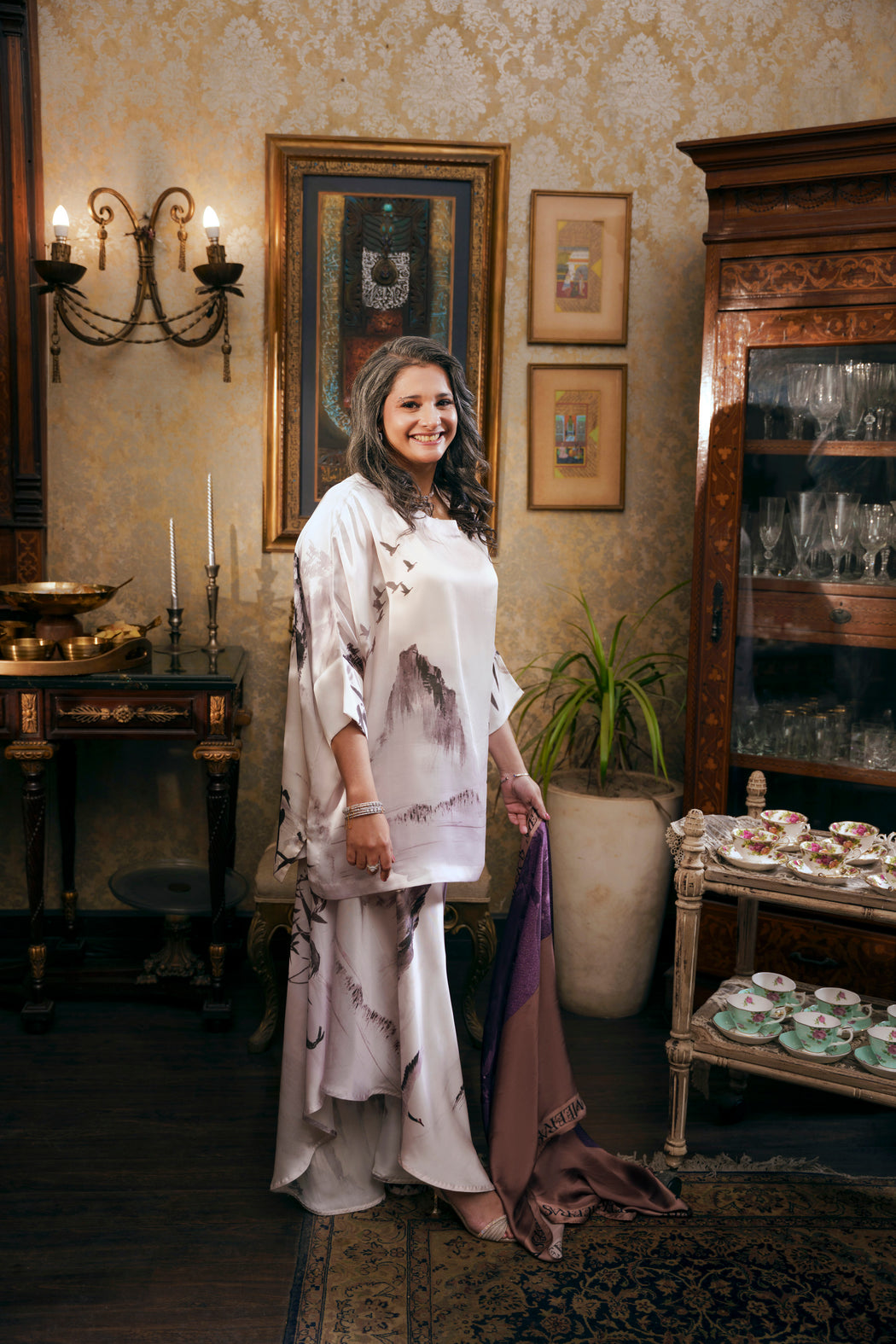 Nilofer Shahid | Saheliyan | Amna - Luxury Dress - available at Maria Faisal in UK and USA.