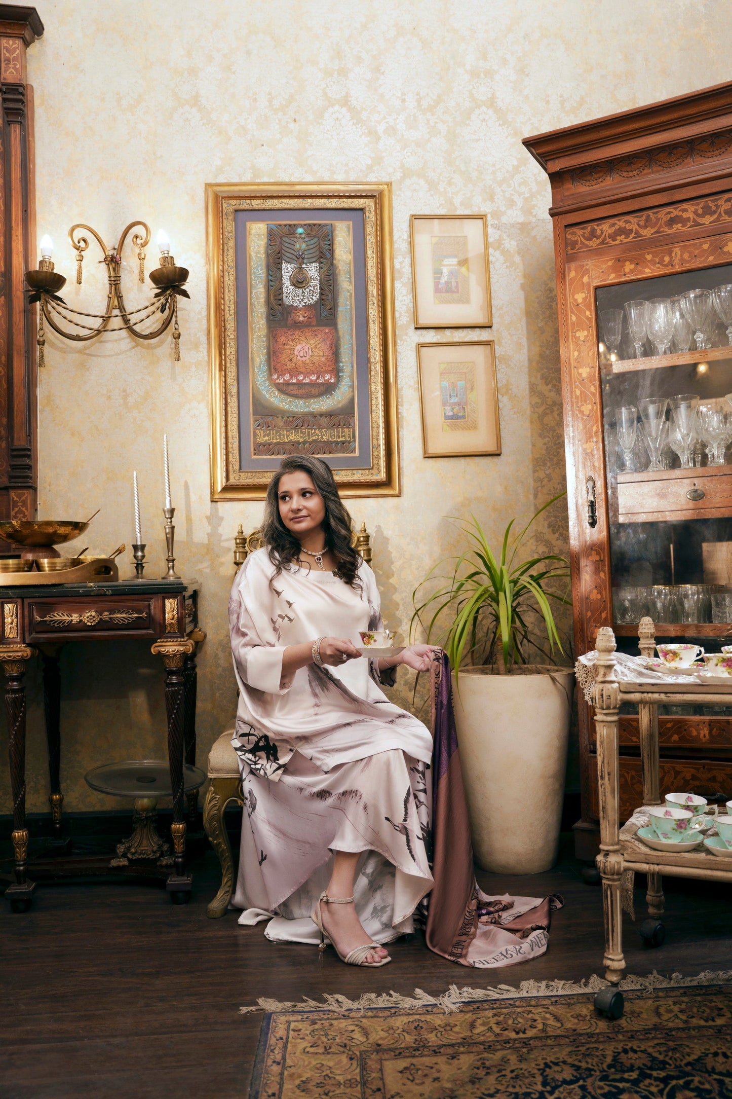 Nilofer Shahid | Saheliyan | Amna - Luxury Dress - available at Maria Faisal in UK and USA.