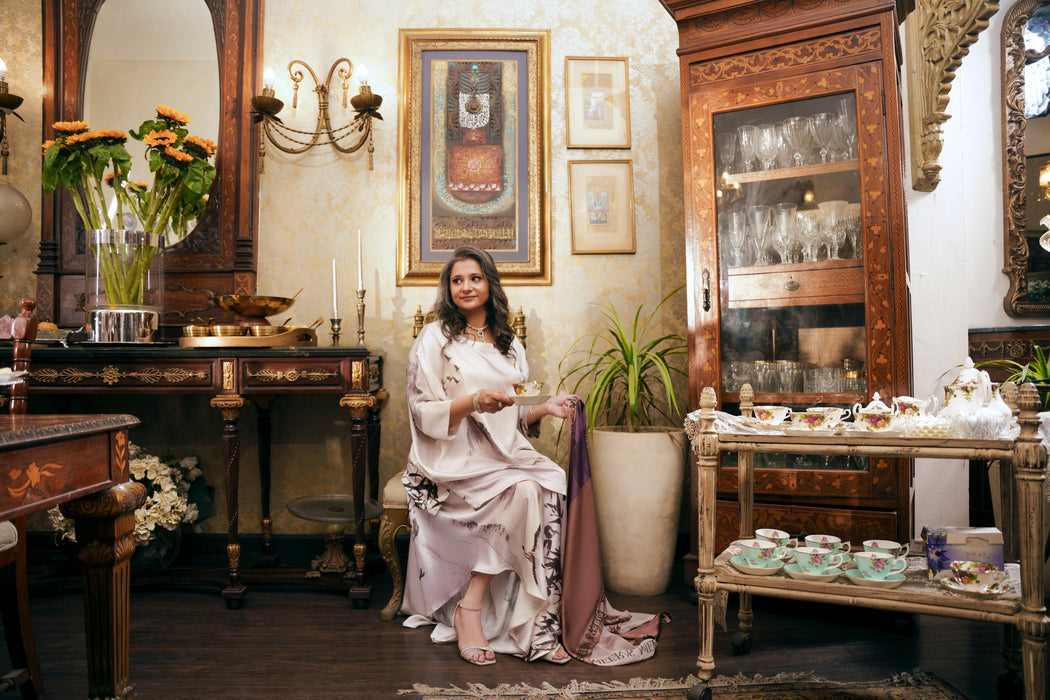 Nilofer Shahid | Saheliyan | Amna - Luxury Dress - available at Maria Faisal in UK and USA.