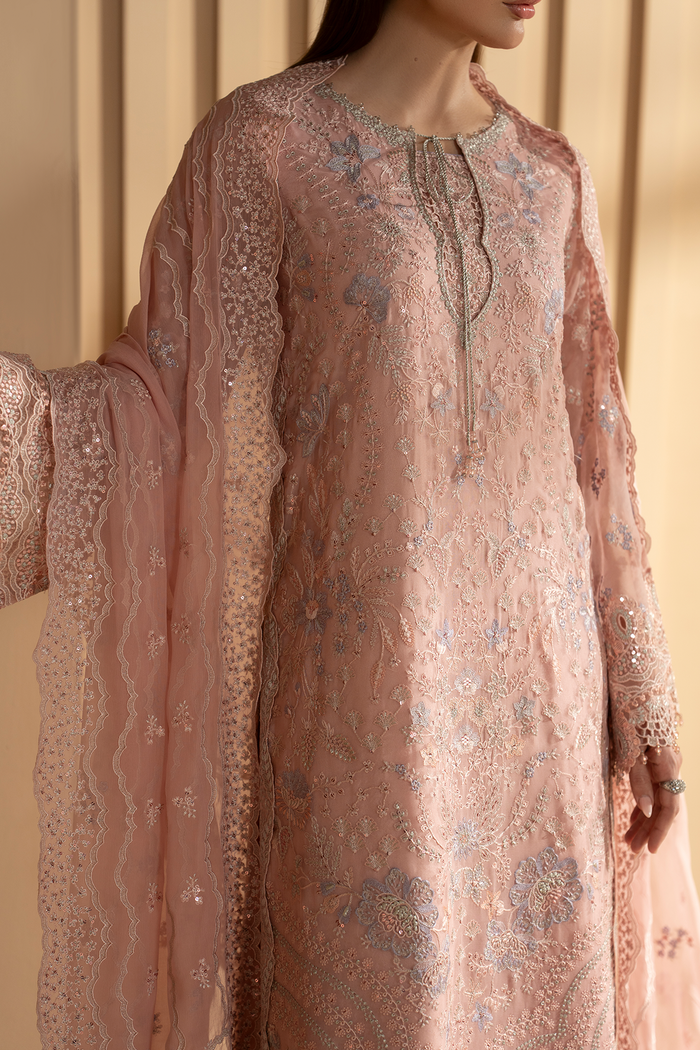 Lavish Premium | Purkashish Formals | Blush Rose - Formal Dress - available at Maria Faisal in UK and USA.