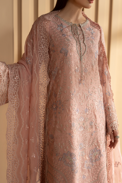 Lavish Premium | Purkashish Formals | Blush Rose - Formal Dress - available at Maria Faisal in UK and USA.